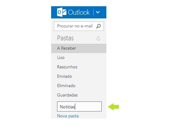 Como criar pasta no Outlook