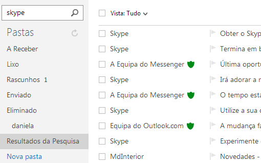 Marcar mensagens do Outlook